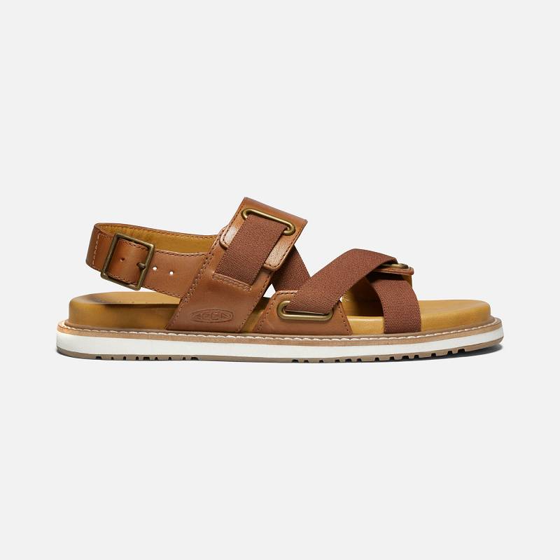 Keen Lana Trekkingsandalen Damen DE-13972 Tortoise Shell/Silver Birch - Keen Damenschuhe Braun